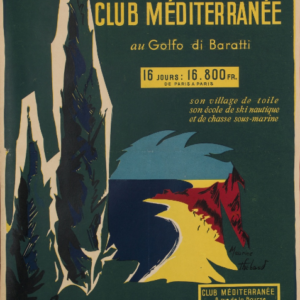 1951 Affiche de Maurice Thebaud pour Baratti