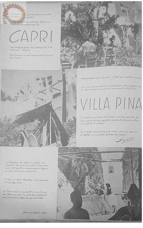 Villa Pina Club Méditerranée Année 1956