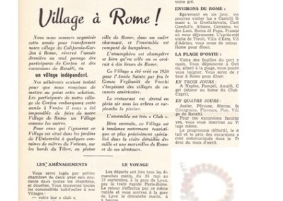 Un village à Rome
